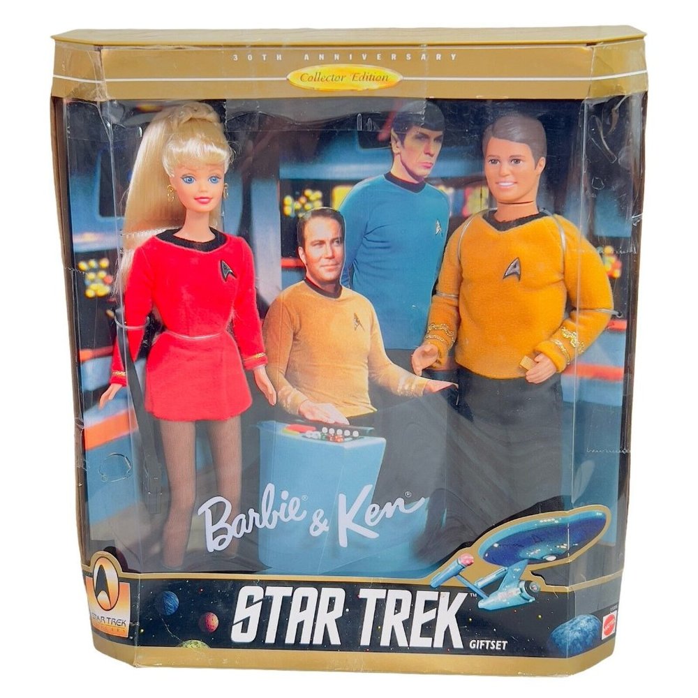 VTG 1996 Mattel Barbie & Ken Dolls‎ STAR TREK 30th Anniversary Collector Edition